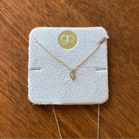 Gorjana Jewelry - 14k gold Gorjana Diamond & Opal necklace